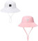 HSYZZY Baby Sonnenhut Smiley-Muster Kleinkinder Fischerhut ​UV Schutz UPF 50+