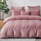 Sedefen Warme Winter Bettwäsche 220x240m Biber Rosa Altrosa Cashmere Touch Flauschig Flanell Bettbezug Deckenbezug Doppelbett und 2 Kissenbezug 80x80cm mit Reißverschluss