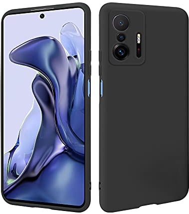 HSP Hülle für Xiaomi 11T 5G / 11T Pro 5G [Staubabweisend] Handyhülle | Premium TPU Silikon Case Schutzhülle | Kratzfest Stoßfest Fallschutz | Kameraschutz Displayschutz | Passgenau Dünn | Schwarz
