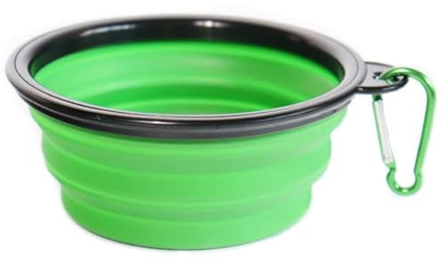 Small Collapsible Pet Feeding Bowl [Light Green]