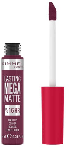 Rimmel London, Lasting Mega Matte, Labial fijo, 940, Rock Me Purple, 7.4 ml