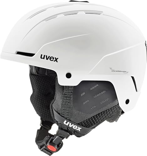 uvex Unisex-Adult, stance ski helmet, white matt, 51-55 cm