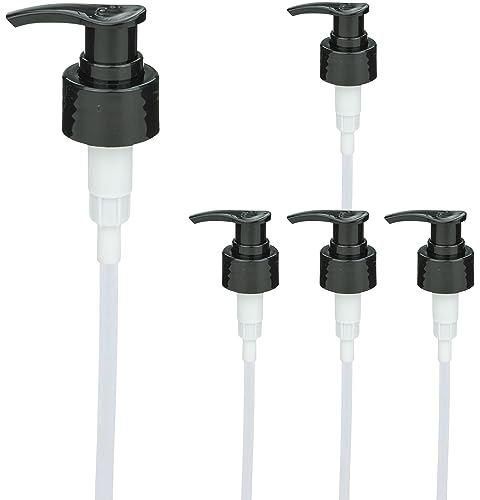 5 Seifenpumpen schwarz Ersatzteil Pumpe PP28 für mikken Seifenspender aus Glas + Kunststoff