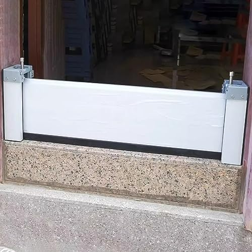 Garagentor dichtung hochwasserschutz barriere Wiederverwendbar Tür-Hochwasserschutzbarriere, 20cm Höhe Draußen Überschwemmungsschutz Aus Aluminium für Garage/Einzelhandelsgeschäfte/Zuhause/Glasschiebe
