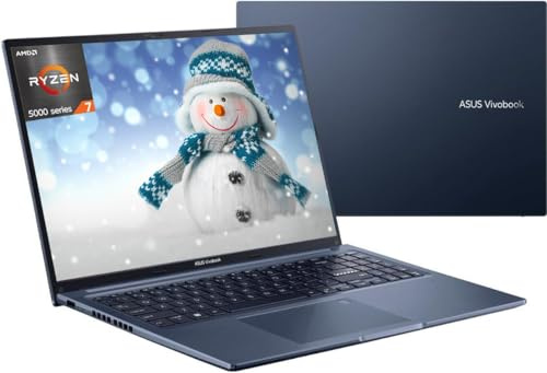 ASUS 2023 Newest Vivobook 16 Laptop, 16 Display, AMD Ryzen 7 5800HS Processor up to 4.4GHz (Beat i7-1195G7), 12GB RAM, 512GB SSD, WiFi 6, Chiclet Keyboard, Slim and Light,