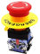 interruttore fungo emergenza 220v 22mm 2NC 10A 440V LA38A-02ZS Rosso fungo Cap emergenza Pulsante interruttore Interruttore a Pulsante di Arresto di Emergenza con Blocco a Fungo Rosso