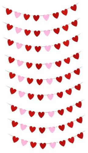 HOMSFOU 9 STK Liebe Flagge Hochzeitsdeko Amor Gefühlt Mach Es Selbst