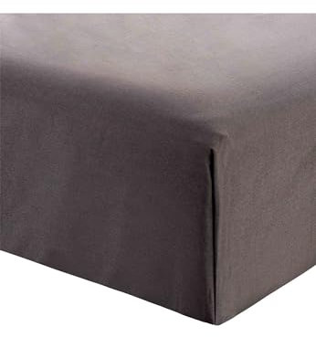 Perkal Spannbetttuch, 180/200x200 cm KASOL (Basalt Grau, 140/160x200)