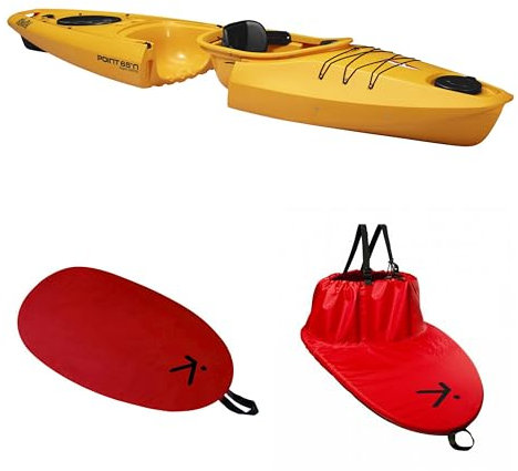 Point65 Martini Solo GTX Einer Wanderkajak Tourenkajak Kajak modular Set, Farbe:Gelb