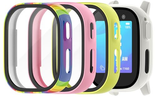 Tuocal 3 Stück Hart PC Hülle Kompatibel für Xplora X6 Play Schutzhülle, Ultradünn HD Gehärtetes Glas Kratzfester Rundum Displayschutz für Xplora X6 Play (Nicht für X6 Play Generation 2) Schutz Case