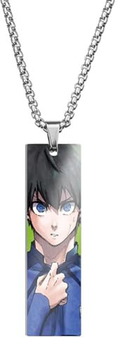 westtrend Blue Lock Necklace Meguru Bachira Neck Chain Yoichi Isagi Cosplay Prop Hyouma Chigiri Necklace Seishirou Nagi Cosplay Rensuke Kunigami Necklace For Anime Fans