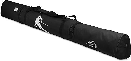 normani Skitasche Skisack in 170 cm und 200 cm Länge Farbe Dunkelschwarz Größe 170 cm
