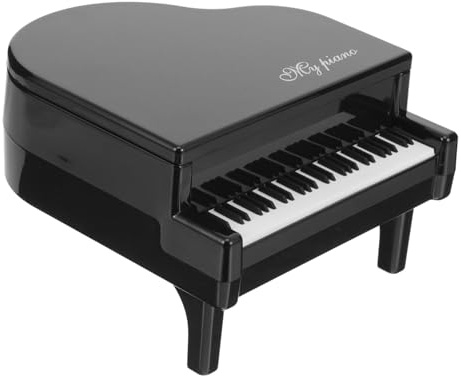 VICASKY Sparschwein Klavier Kunststoff Mini Tisch-Geldtopf Kreatives Sparschwein Für Kinderzimmer Wohnzimmer Schreibtisch Dekoration 5.7X5.4X3.7 Zoll