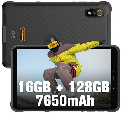 Ulefone Armor Pad Pro Tablette Tactile 8.0 Pouces, 16Go+128Go Android 13 Tablettes Incassable, 7650mAh, 48MP+32MP Caméra Mini Tablette, 4G Double SIM, 5G WiFi, IP68/IP69K/OTG/GPS/3 Card Slots/NFC