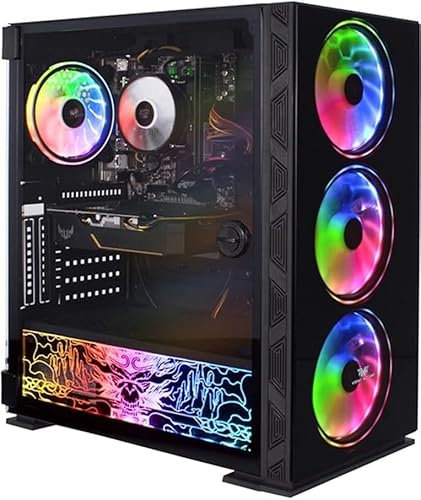 Veno Scorp Gaming PC - AMD Ryzen 5 5500 Processor, Nvidia RTX 4060 Ti 8GB Graphics Card, 16GB 3200MHz Ram, 1TB HDD & 512GB NVMeSSD, 800W PSU, Windows 11, WiFi, Neonzilla RGB.