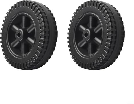 2 Stück 15,2 cm Grillräder Ersatz, Kunststoff-Grillrad, Grillräder, Ersatzteile für Gasgrills und andere Marken, Grill-Ersatzteile (schwarz)