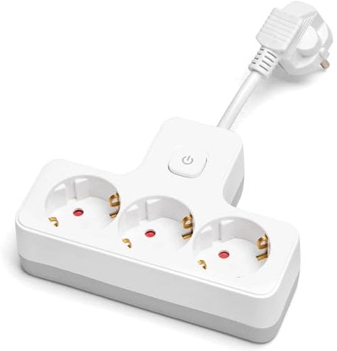 Elektrischer 3-Loch-Stecker, 5 cm langes Kabel, ideal für schnelle und sichere Verbindungen an elektronischen Geräten.