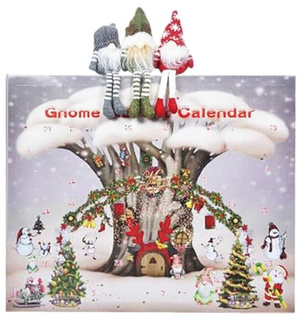 Weihnachtswichtel Adventskalender 2024mit Wichtelpuppen zum Sammeln, Zwergenpuppen Spielzeug Adventskalender, Weihnachts Adventskalender, Weihnachts Countdown Kalender 2024, Weihnachtsdeko