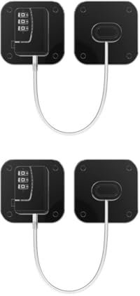 KGDUYC 2 Piezas Cerradura de Nevera de Seguridad para Niños Candado para Puerta de Frigorífico de Bebés con Codigos para Armario Puertas Ventanas Frigorífico