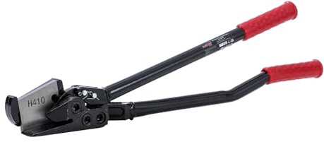 KATSU Tools Cortadora de flejes 61 cm – acero cromo vanadio, base con cuchilla, para flejes hasta 50 mm, portátil y duradera