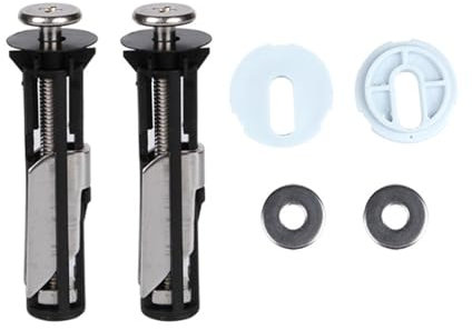 2 Pcs Toilet Seat Fittings,Heavy Duty Toilet Seat Fastener Bolt Kit Toilet Seats Bolts,Replacement Fixing Kit Quick Release, Universal Toilets Seats Top Lid Hinges WC Replacement and Locking