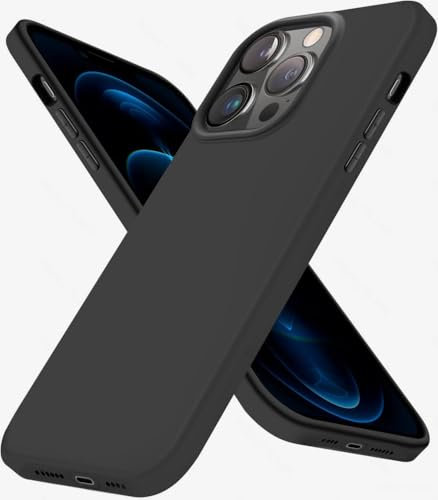 Eiselen Hülle für iPhone 12 Pro Max, Schwarz Ultra Dünn Soft Silikon TPU Schutzhülle, Kratzfest, rutschfest & Stoßsicher Handyhülle