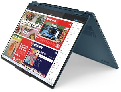 Lenovo Yoga 7 2-en-1 14IML9 - Ordinateur Portable 14'' WUXGA 300N Tactile (Intel Ultra 7 155U, RAM 16Go, SSD 512Go, Graphique Intel, Windows 11 Home) Clavier rétroéclairé AZERTY Français - Tidal Teal