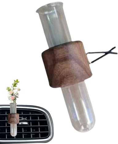 YRTUOP Auto Vasen Clip, Auto Entlüftungs Pflanzenhalter Autos Vasenhalter Autos Charm Autodekoration Für Frauen Und Freundin Mutter, 10x3.5cm