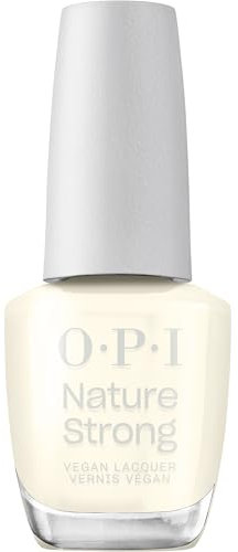 OPI Nature Strong Cauliflower Power White Crème Nail Polish - High-Shine, 7-Day Wear | Long Lasting Nail Colour | 15ml