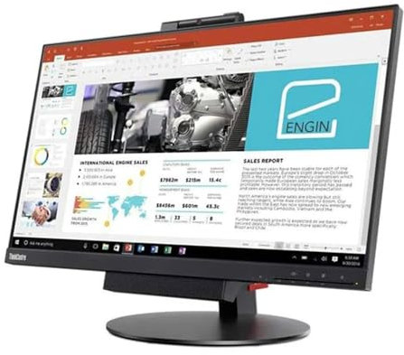 EXTREMEBIT All in One Kit, Schermo TIO 22 Gen3 Full HD, PC Computer M93 Tiny, Processore Core i7, Memoria Ram 16Gb, Disco SSD 240Gb, Webcam, Win 11 PRO (Ricondizionato)