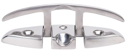 Sunicon 5in Boat Folding Cleats, Heavy Duty 316 Stainless Steel Flip Up Dock Cleat for Yacht Speedboat Fishing Boat