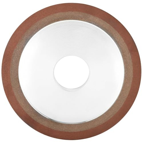 Walfront Scheibenschleifscheibe 125 Mm für Wolframstahl und Hartmetalle, Kunstharzgebundene Schleifscheibe mit 32 Mm Bohrung für Legierungsmesser, Sägeblätter und Abschreckbearbeitung