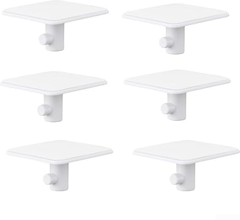 Set di accessori per mixer, ganci di stoccaggio per accessori per supporto, inclusi ganci per impasto, frusta piatta, o rack per montaggio a vite, bianco, 5 x 5 x 2,3 cm