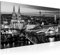 Runa Art Wandbild Köln 1 Teilig 100 x 40 cm Modern Bild auf Vlies Leinwand Skyline Wohnzimmer Schlafzimmer Schwarz Weiss 601512b