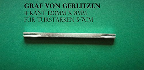 Graf von Gerlitzen Luxusgriffe 4 Kant Stift Eisen Ersatzteil Türgriffe Knopf Knauf 12 cm