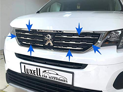 Luxell Juego de cubiertas de parrilla de acero inoxidable cromado, se adapta a Rifter [2018+], 6 piezas