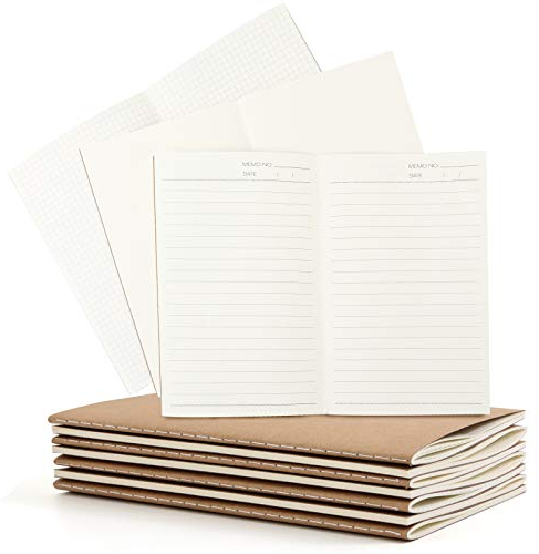 SALLYFASHION Notizblock A5, 10 Stück Klein Notizbuch 30 Blatt A5 Notizheft Skizzenblock Journal Tagebuch Schreibblock Zeichenblock