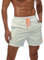ZOXOZ Short de Bain Homme Maillot de Bain Homme Court Boardshort Short Plage Étanche Short Séchage Rapide Filet avec Poches Blanc L