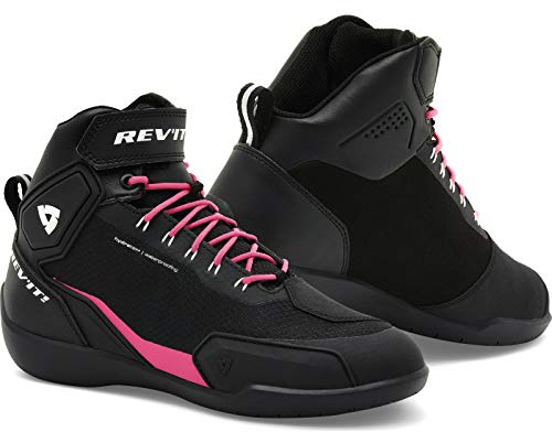Revit G-Force H2O Scarpe da moto da donna impermeabili, nero/pink, 37