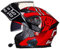 Casque Moto Modulable,ECE Homologué Casques Intégral Flip-Up Modulables Homme et Femme,Adulte Casques Intégraux Motocross avec Anti-buée Double Visière 54~63CM