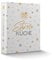 itenga Rezeptringbuch A5 Motivdruck laminiert 2-Ring-Mechanik Sterneküche weiß grau gold - Rezeptordner Kochrezepte-Ringbuch