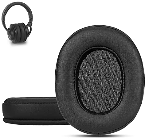Krone Kalpasmos Premium Ersatz für Audio Technica M50X, ATH M50X Ohrpolster, Audio Technica Kopfhörerbezüge passend für ATH M50 M40X M40 M35 M30 MSR7 SX1 M-Serie, weicherer und dickerer Memory-Schaum.