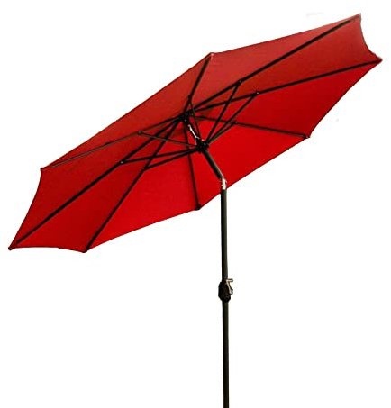 L-HXXS87 (106x96) Sombrilla Parasol para Exterior, Sombrilla Parasol para Jardín, Resistente Al Viento, Resistente Al Agua, Filtro UV, Inclinable, Camping, Sombrilla Terraza (Color : Red)
