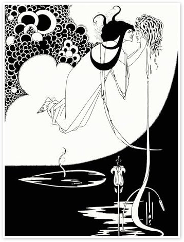 Salome Poster von Aubrey Vincent Beardsley 30 x 40 cm Schwarz-Weiß Wandbilder Wanddeko