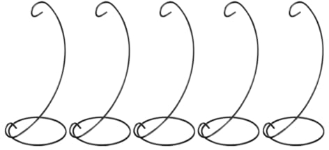 RANRAO 5Pcs Christmas Ornament Display Stands Metal Glass Ball Ornaments Holder Stand Bauble Holders Home Wedding Decoration For Plant Pendant Hanging Candle