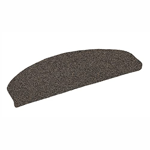 Carpido Fußmatte Außen - 28 x 65 cm Braun - 0,8 cm hohe Schmutzfangmatte rutschfest - Türmatte mit Rauen Borsten zum reinigen - Für Jede Witterung