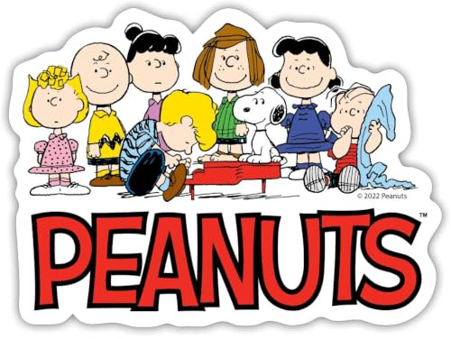 Peanuts Snoopy Und Seine Freunde Logo Sticker Aufkleber
