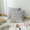 Kissenhülle Grau, Deko Kissenbezug 40x40 2er Set Sofa Kissenbezug Weich Plüsch Kissenbezüge Boho Sofakissenbezüge Flauschig Wolle