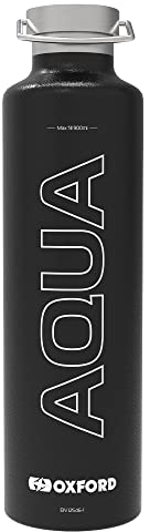 Oxford Aqua OX836 - Botella de agua aislada, 1 L, color negro