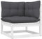 puraday Garten-Ecksofa mit Kissen Massivholz Kiefer Outdoor Sofa Outdoor Lounge Terassenmöbel Außen Balkon Sofa Gartenmöbel Zum Entspannen Und Genießen des Wetters Komfortabel Design